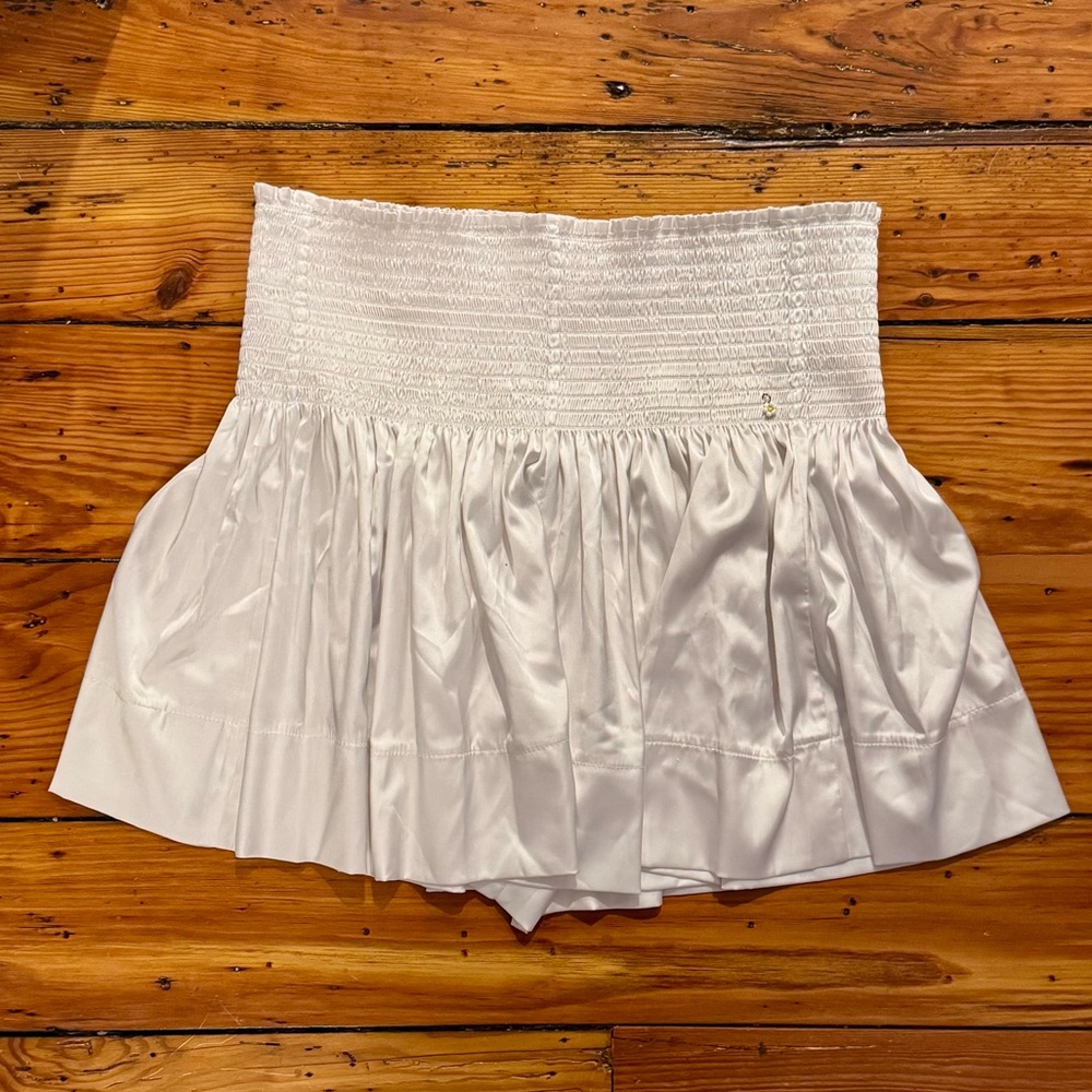 NATURAL LIFE White Smocked Skort